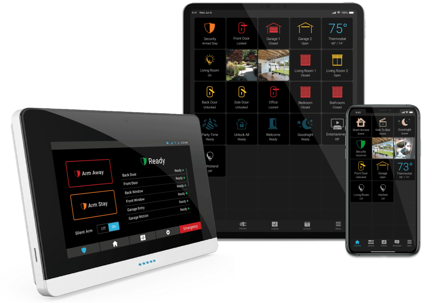 Security Panel Home Security and alarm system
